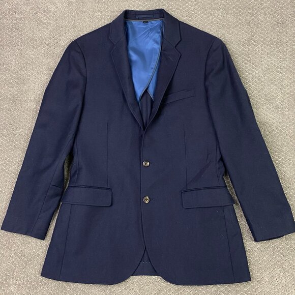J. Crew Ludlow Blazer Sport Coat Mens 40R Navy Blue Wool American Woolen Company - Picture 2 of 15